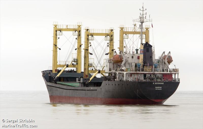 Cargo nord-coréen K_Morning (© Sergei Skriabin, Marine Traffic.com)